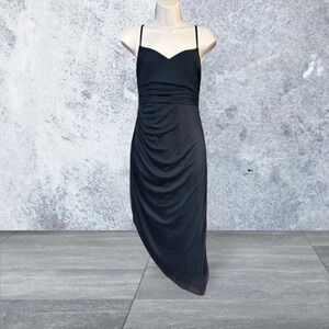 AZAZIE Kendall & Kylie Style: Lace-Up Back Mesh Midi Dress - NWT - Navy